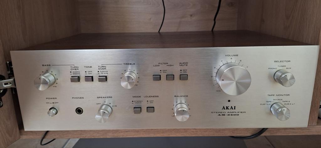 AKAI AM-2400 Stereo Versterker - Vintage Audio, Overige merken, Gebruikt, Ophalen of Verzenden, 60 tot 120 watt
