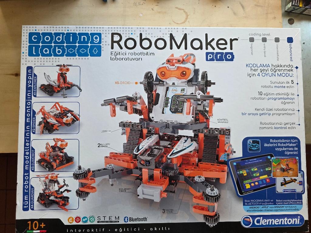 Clementoni Coding Lab RoboMaker, Kinderen en Baby's, Speelgoed | Educatief en Creatief, Zo goed als nieuw, Bouwen, Ophalen