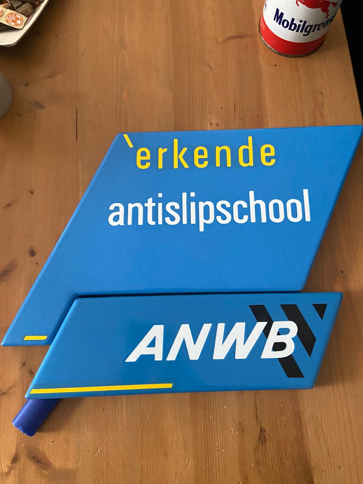 Emaile bord antislipschool. Mooie staat ., Ophalen of Verzenden, Zo goed als nieuw, Reclamebord
