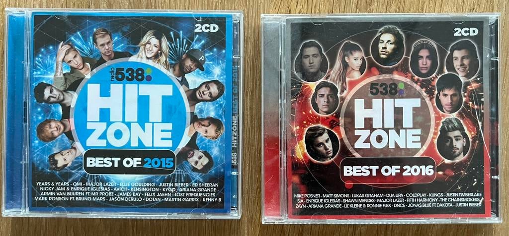 2 CD m’s Hitzone 2015 en 2016, Ophalen of Verzenden, Zo goed als nieuw, Pop