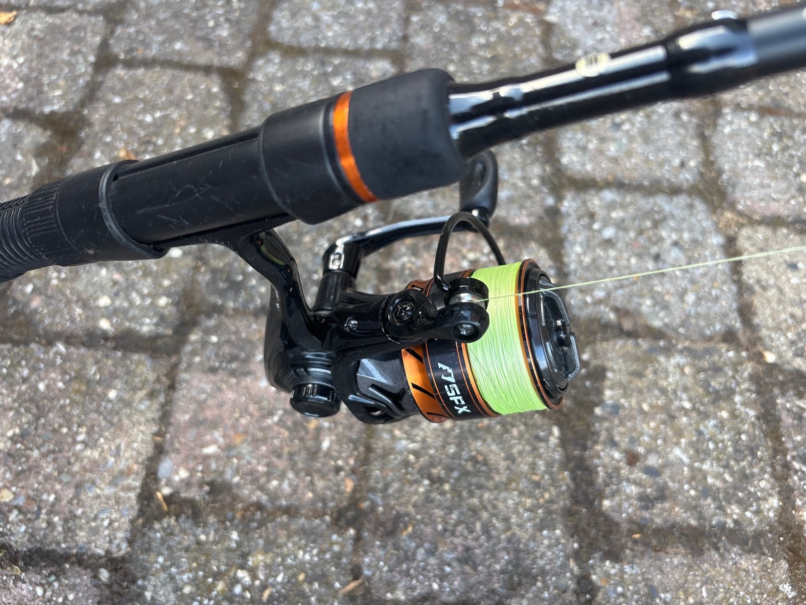 SPX Heavy Jig 240cm Werphengel met Shimano FX 3000 Molen, Watersport en Boten, Hengelsport | Algemeen, Ophalen of Verzenden, Zo goed als nieuw