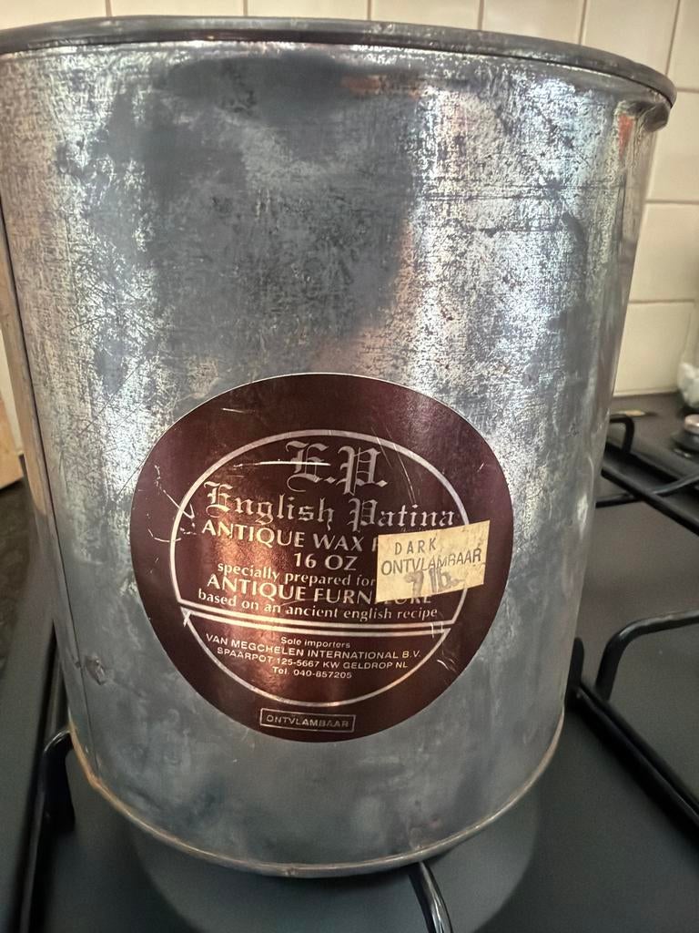 Antieke meubelwas voor donkere meubels - English Patina, Ophalen, Gebruikt, Zwart, Beits