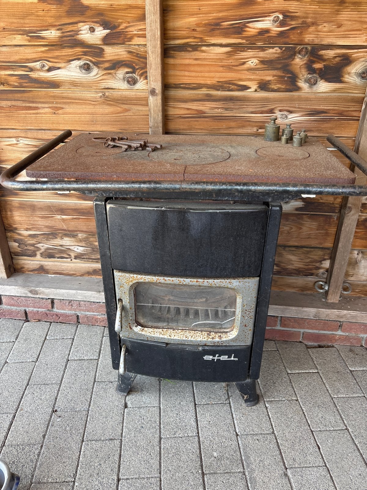 Oude Houtkachel - Rustieke Warmte voor uw Huis, Ophalen, Gebruikt, Houtkachel, Vrijstaand