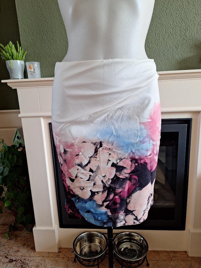 Karen Millen prachtige bloemen rok mt S 36 8 rokje, Karen Millen, Zo goed als nieuw, Knielengte, Maat 36 (S)