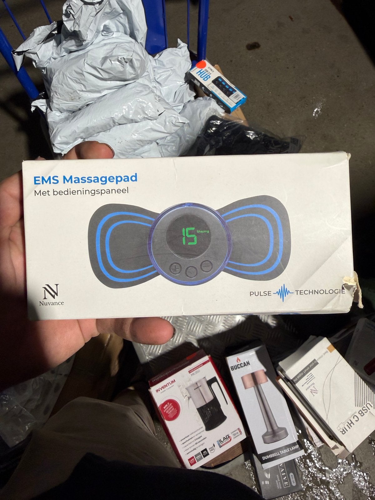 EMS Massagepad met Bedieningspaneel - Nuvance, Ophalen of Verzenden, Nieuw, Apparaat