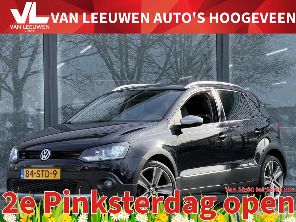 Volkswagen Polo 1.2 TSI Cross | RIJKLAAR | DSG | Navi | Trek, Auto's, Volkswagen, Euro 5, Stof, Zwart, Zwart