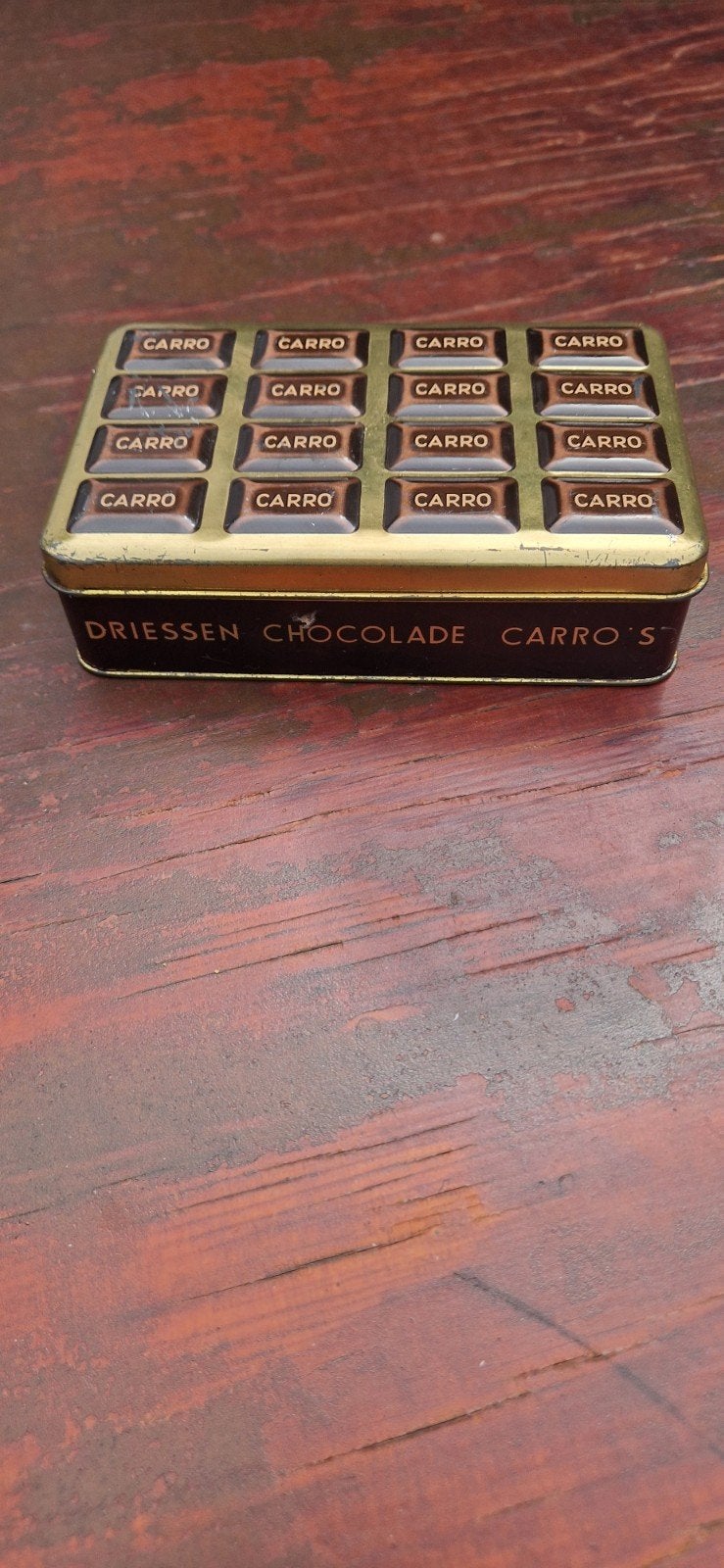 Vintage Driessen Chocolade Carro's Blik, Ophalen of Verzenden