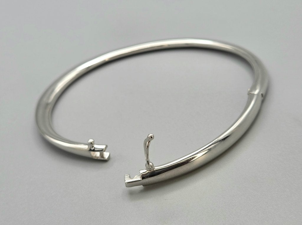 Zilveren design van smal naar breed slavenarmband. 2026/517, ., Nieuw, Ophalen of Verzenden, .