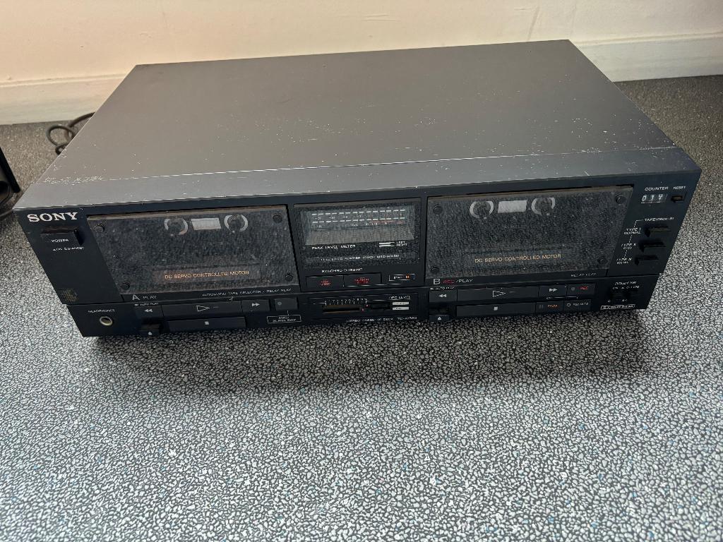 Sony stereo cassettedeck TC WR750, Audio, Tv en Foto, Cassettedecks, Ophalen, Dubbel, Sony, Auto-reverse