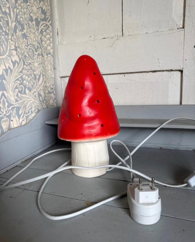 Heico paddenstoel lamp efeteling, Ophalen of Verzenden, Zo goed als nieuw