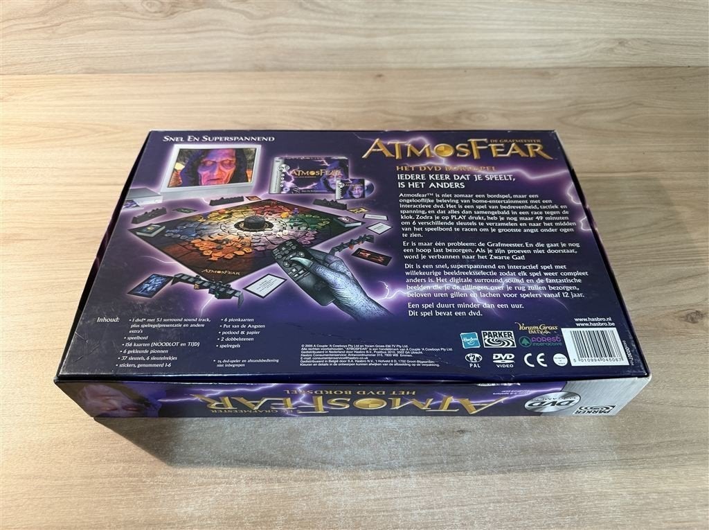 atmosfear dvd spel - s6856, Hobby en Vrije tijd, Gezelschapsspellen | Bordspellen, Verzenden, Zo goed als nieuw