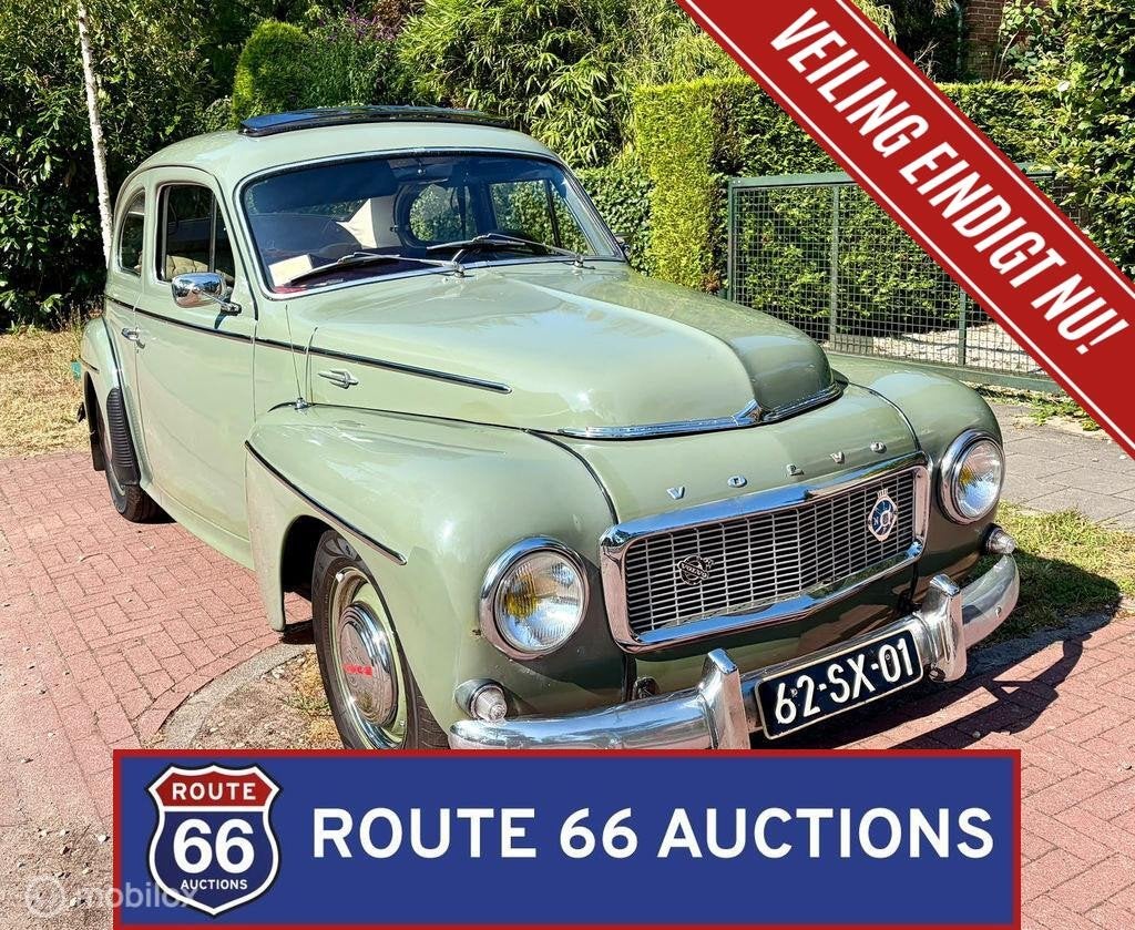 Volvo PV544 | 1960 | Route 66 Auctions, Auto's, Overige carrosserieën, Zwart, Bedrijf, Handgeschakeld