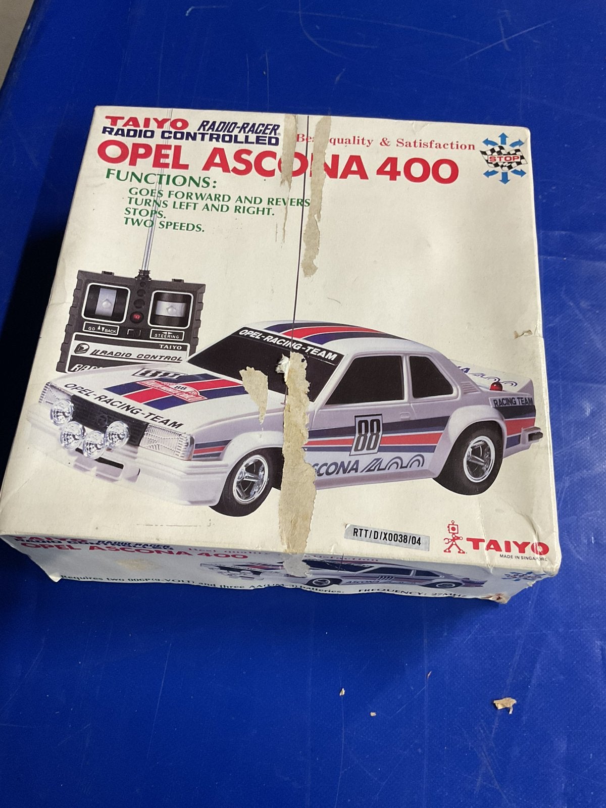 Opel Ascona 400 Taiyo RC auto vintage als nieuw in doos, Hobby en Vrije tijd, Auto, Groter dan 1:32, Zo goed als nieuw, Ophalen