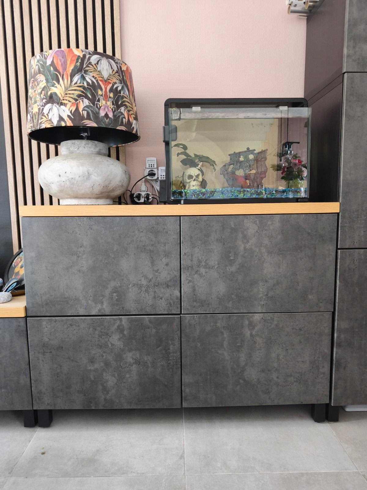 Ikea Besta kast met Kallviken fronten, Ophalen, Gebruikt, 25 tot 50 cm, Met deur(en)
