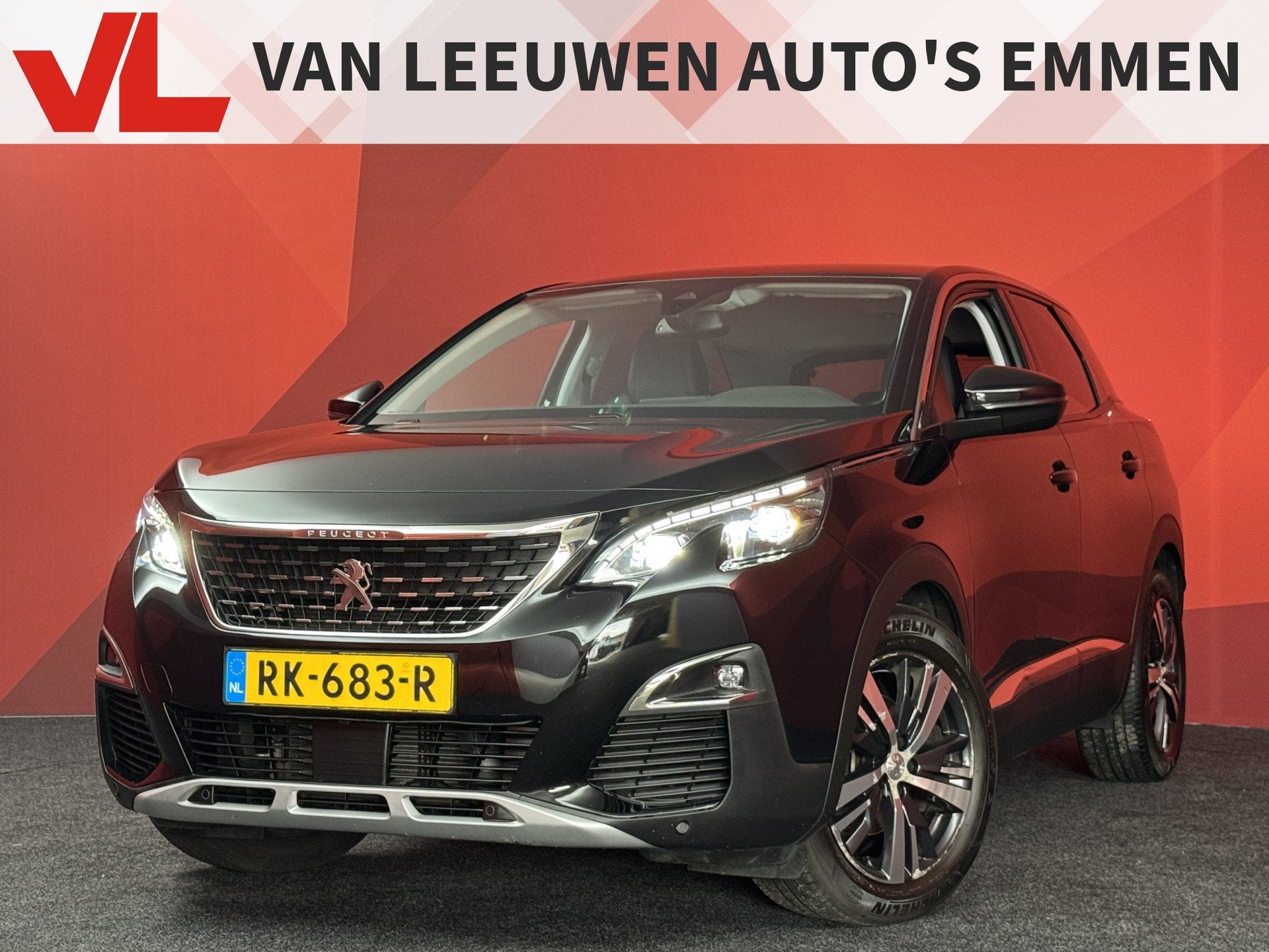 Peugeot 3008 1.2 PureTech Allure | Navigatie | Automaat | Cr, Auto's, Gebruikt, 1199 cc, Leder en Stof, Zwart