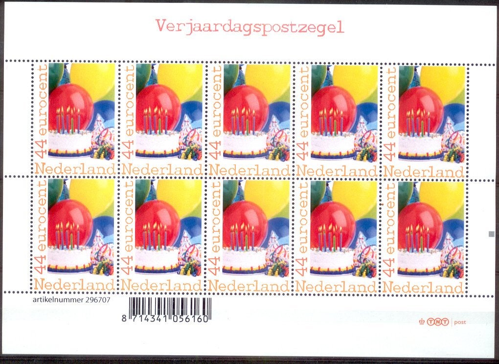 vel persoonlijke zegels postfris verjaardagspostzegel + stip, Postzegels en Munten, Postzegels | Nederland, Ophalen of Verzenden