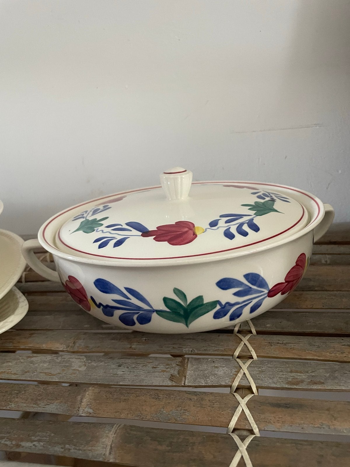 Boerenbont servies - dekschaal, Ophalen