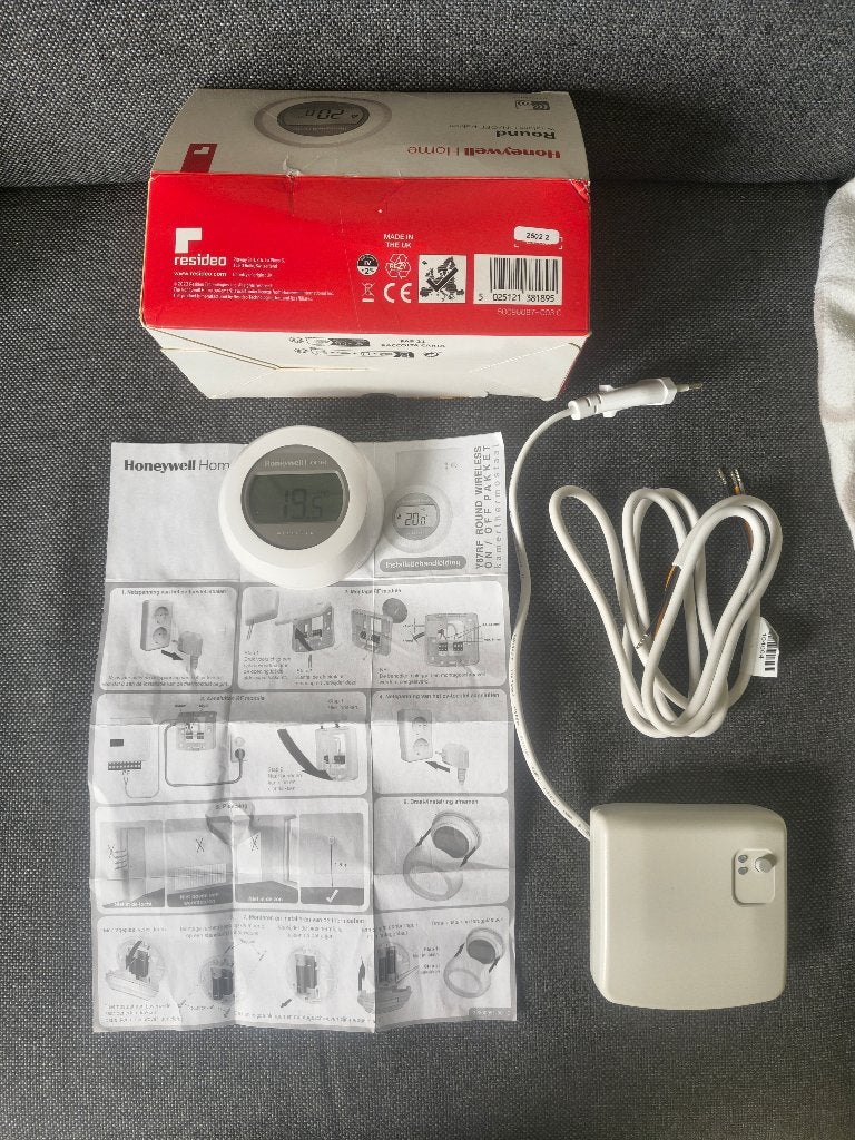 Honeywell Wireless On-Off thermostaat en RF-module Y87RF2012, Ophalen of Verzenden, Slimme thermostaat, Zo goed als nieuw