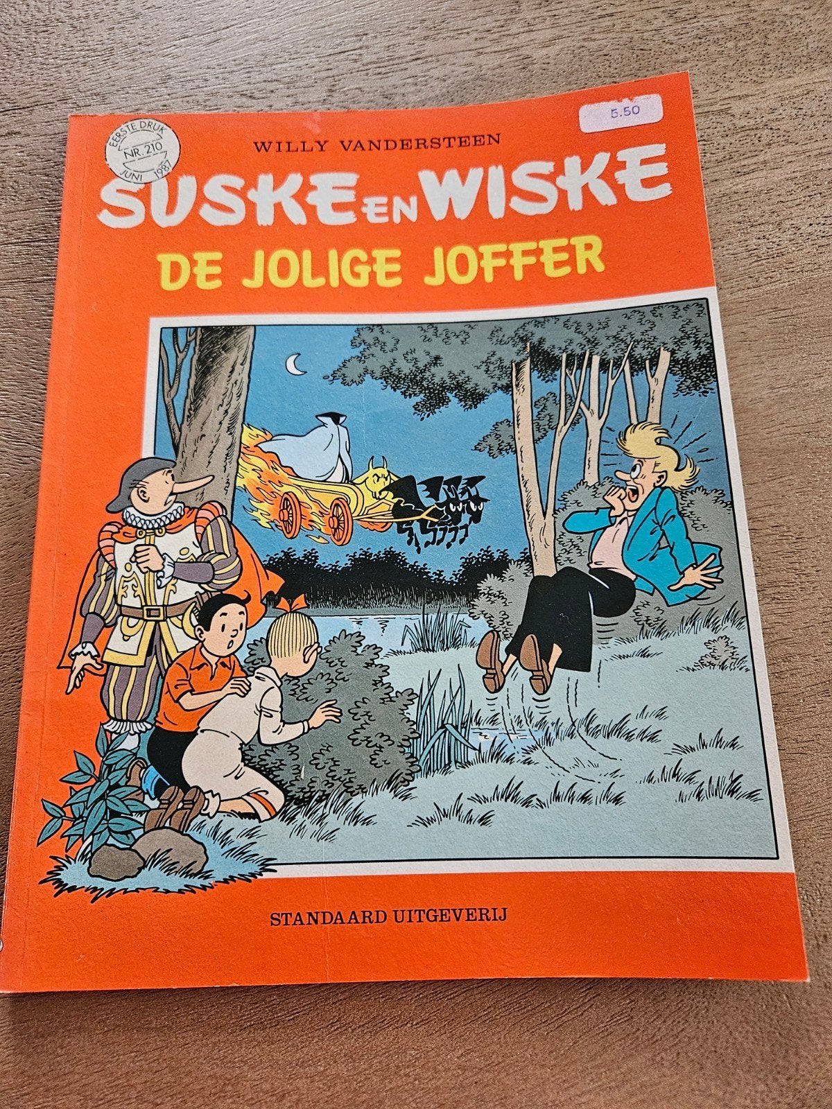 Suske en Wiske - De jolige joffer (eerste druk 1987), Gelezen, Willy Vandersteen, Eén stripboek, Ophalen of Verzenden