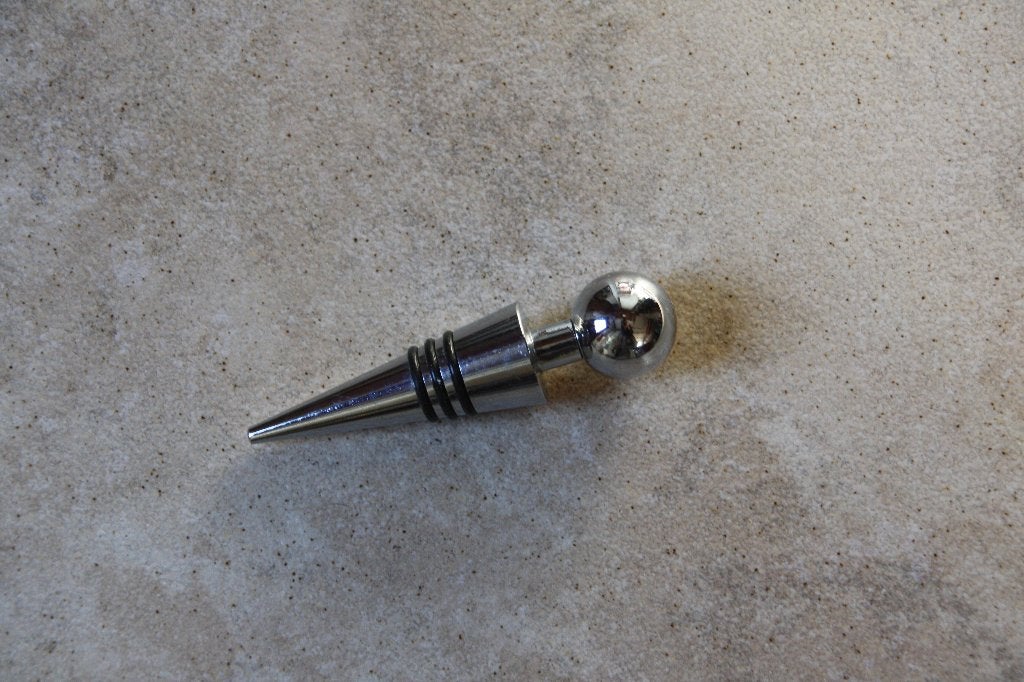 Wijnstopper RVS. Nieuw., Ophalen of Verzenden, Nieuw, Metaal, Zilver
