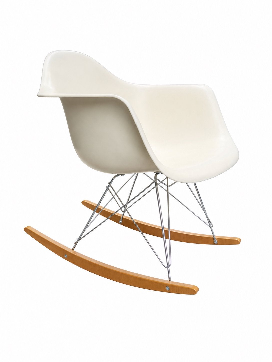 Vitra RAR - Eames Rocking Chair - Schommelstoel - Wit, Ophalen of Verzenden, Gebruikt, Wit, Eén