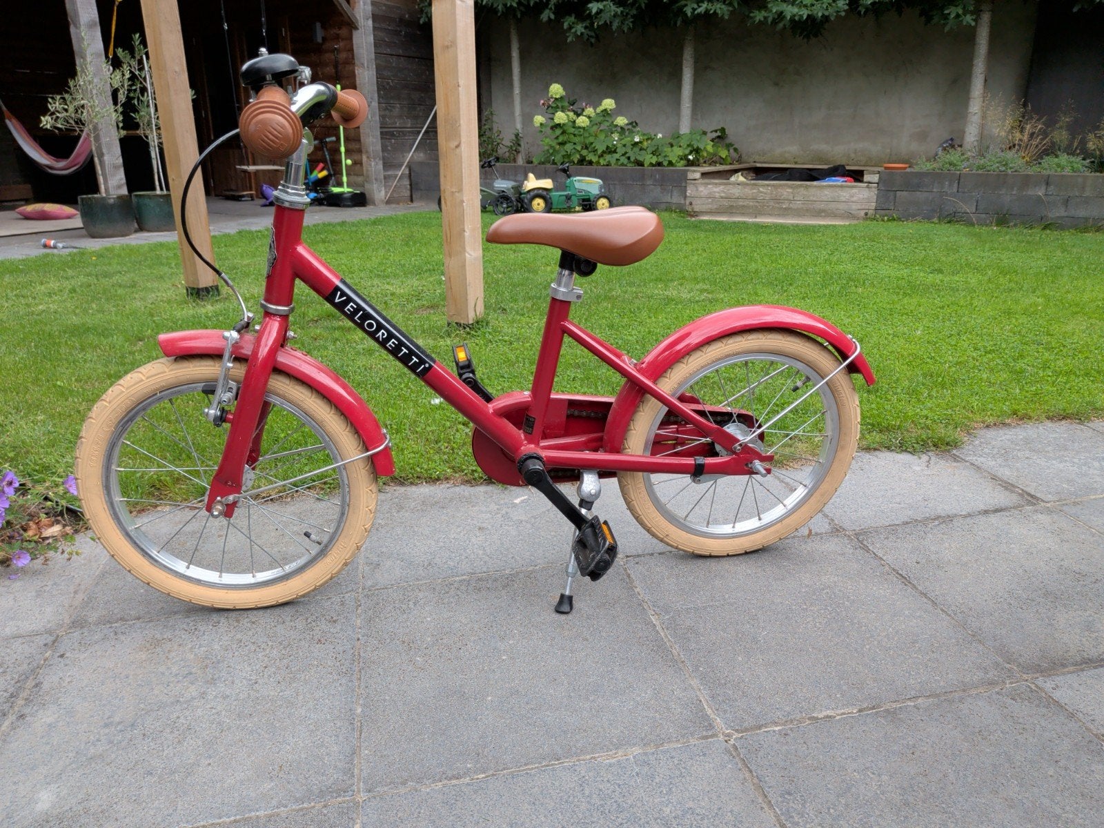 Veloretti Maxi 16 inch kinderfiets - Zo goed als nieuw, Ophalen, Zijwieltjes, 16 tot 20 inch, Veloretti