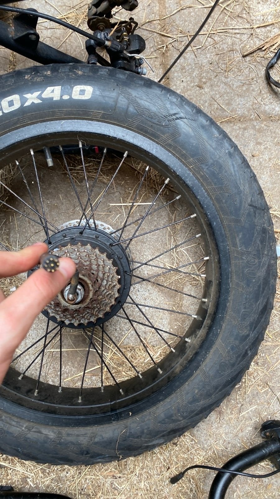 Fatbike onderdelen Ouxi V8 te koop of te ruil, Ophalen, Gebruikt, Overige typen, Fatbike