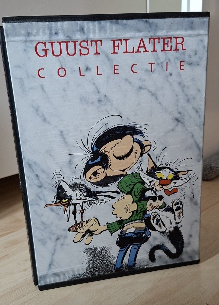 Set boeken Guust Flater (6 stuks in Box), Complete serie of reeks, Ophalen, Zo goed als nieuw, André Franquin