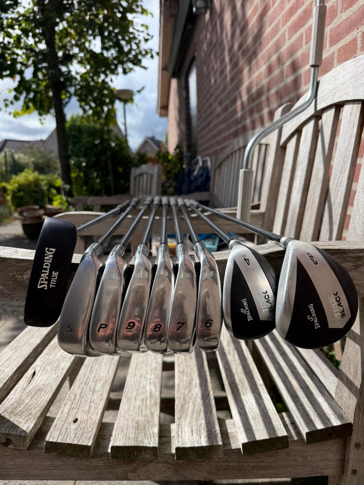 Spalding True Black Golfset - Complete set  ZONDER Driver, Ophalen of Verzenden, Zo goed als nieuw, Set