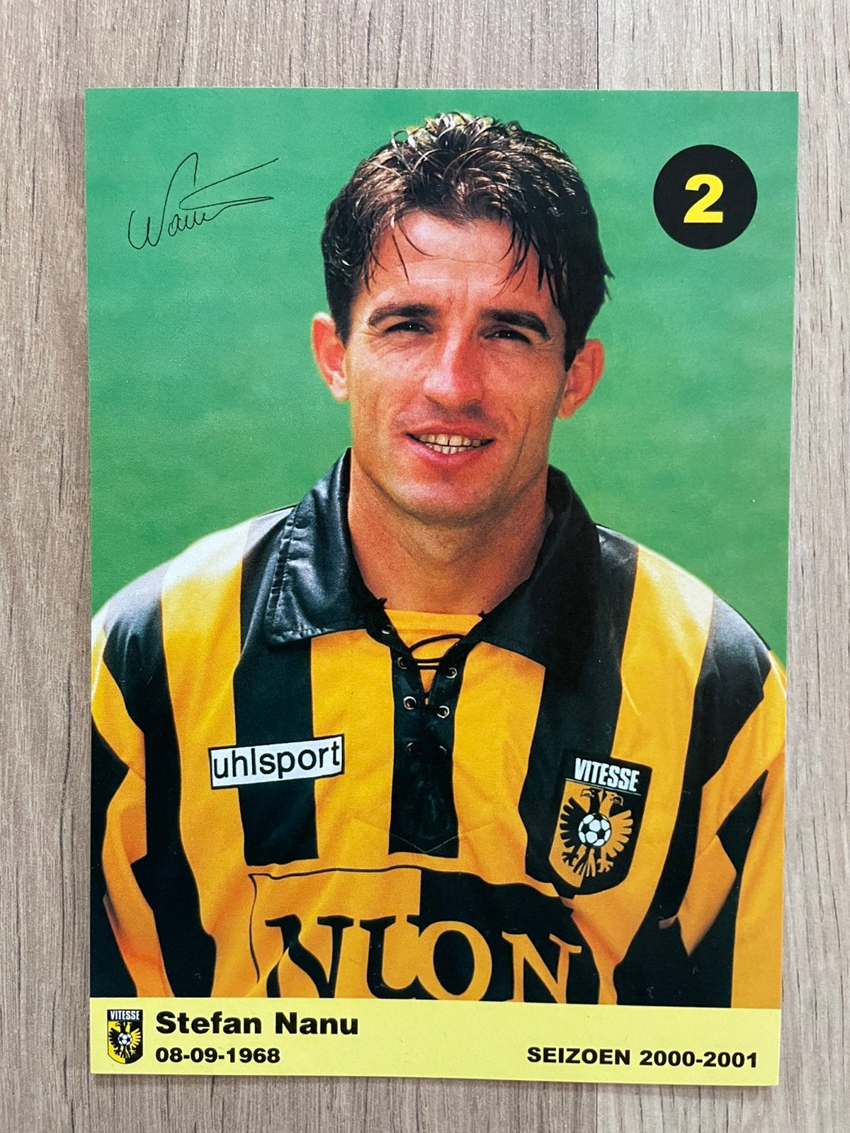 Fotokaart Stefan Nanu (Vitesse)., Ophalen of Verzenden, Nieuw, Vitesse, Spelerskaart