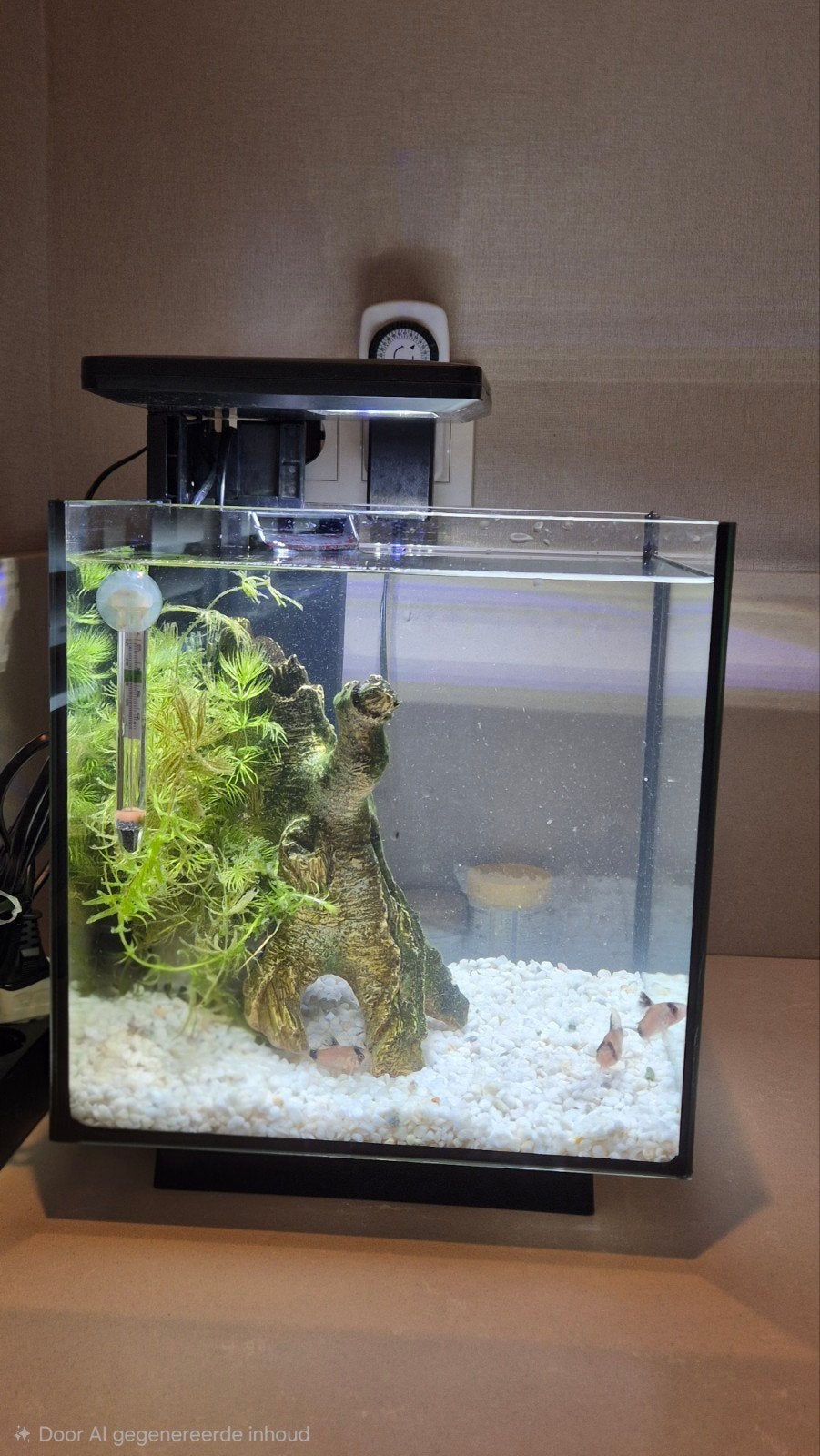 Aquarium Superfish qube 15, Ophalen, Zo goed als nieuw, Verlichting of Verwarming, Superfish
