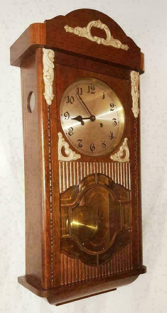 regulateur junghans pfeilkreuz  wandklok antiek, Ophalen