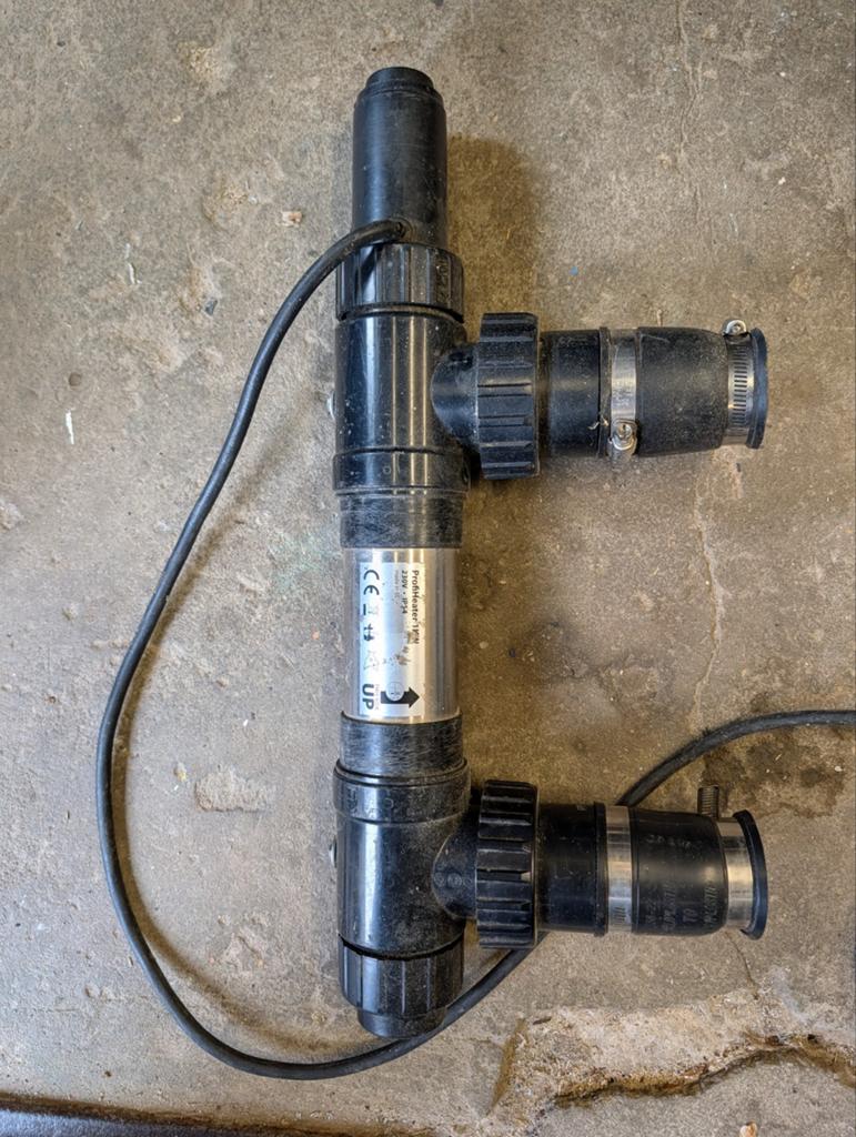 Vijver of zwembad heater 1kw met thermostaat, Ophalen of Verzenden