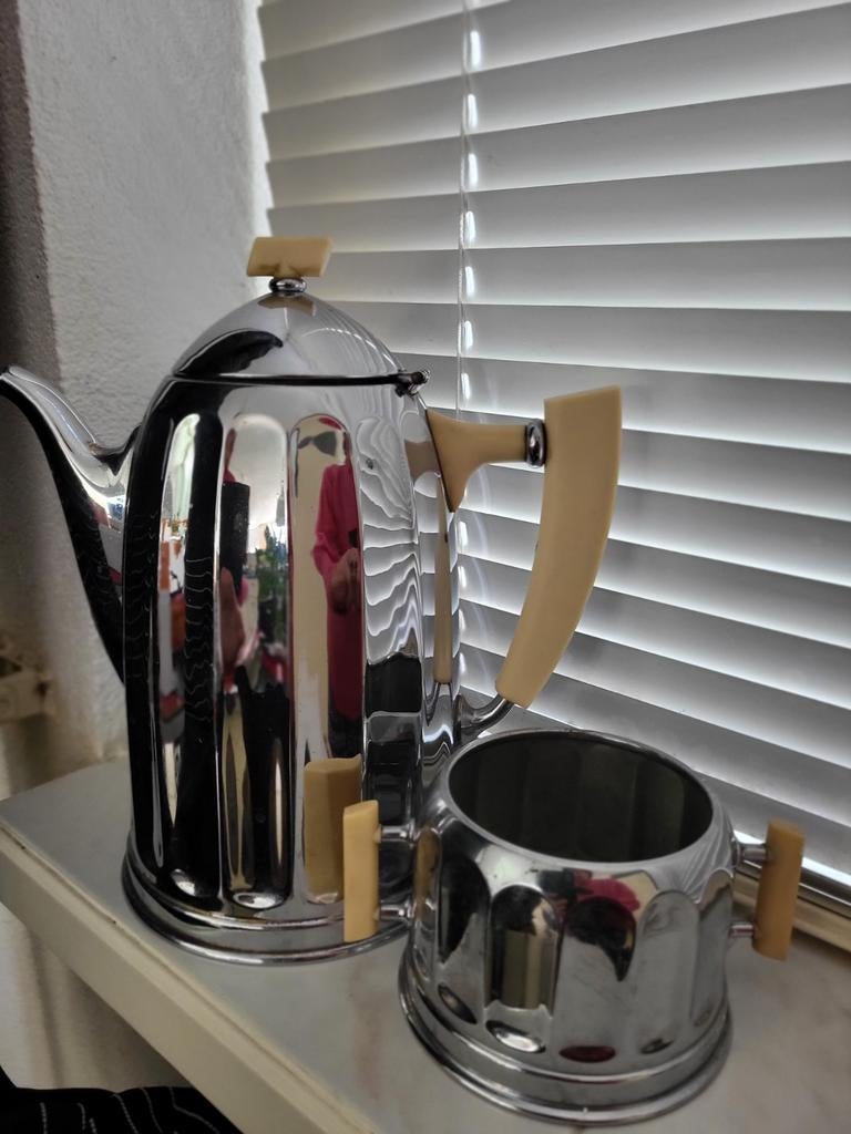 Mooie Art Deco koffiepot met suikerpot, Ophalen of Verzenden