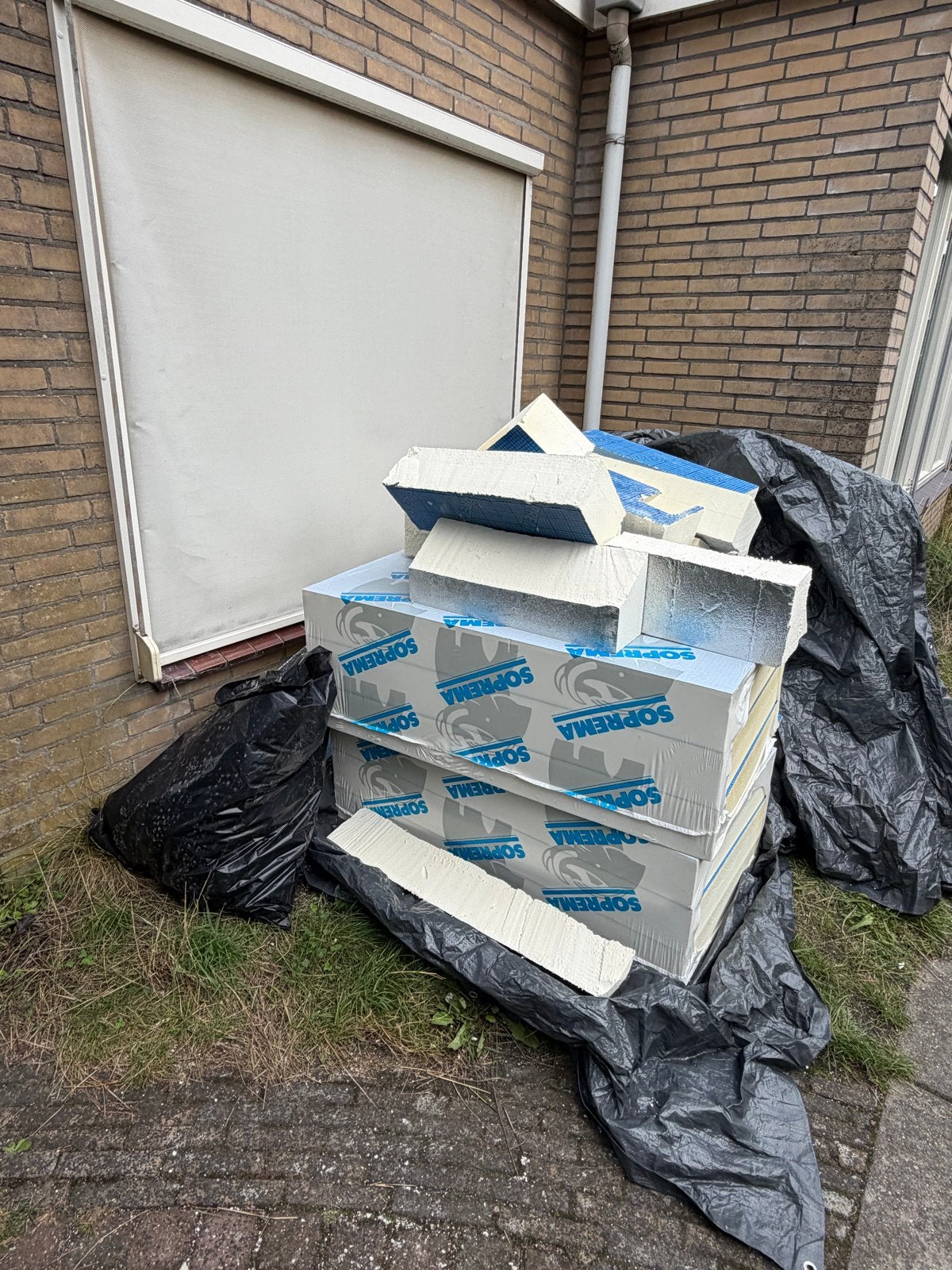 PIR isolatieplaten en reststukken 14cm dik, Ophalen, Gebruikt, Hardschuim (Pir), 15 m² of meer