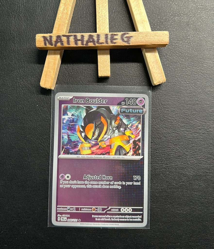 Iron Boulder reverse 046/131 Pokemon Prismatic Evolutions, Ophalen of Verzenden, Nieuw, Losse kaart