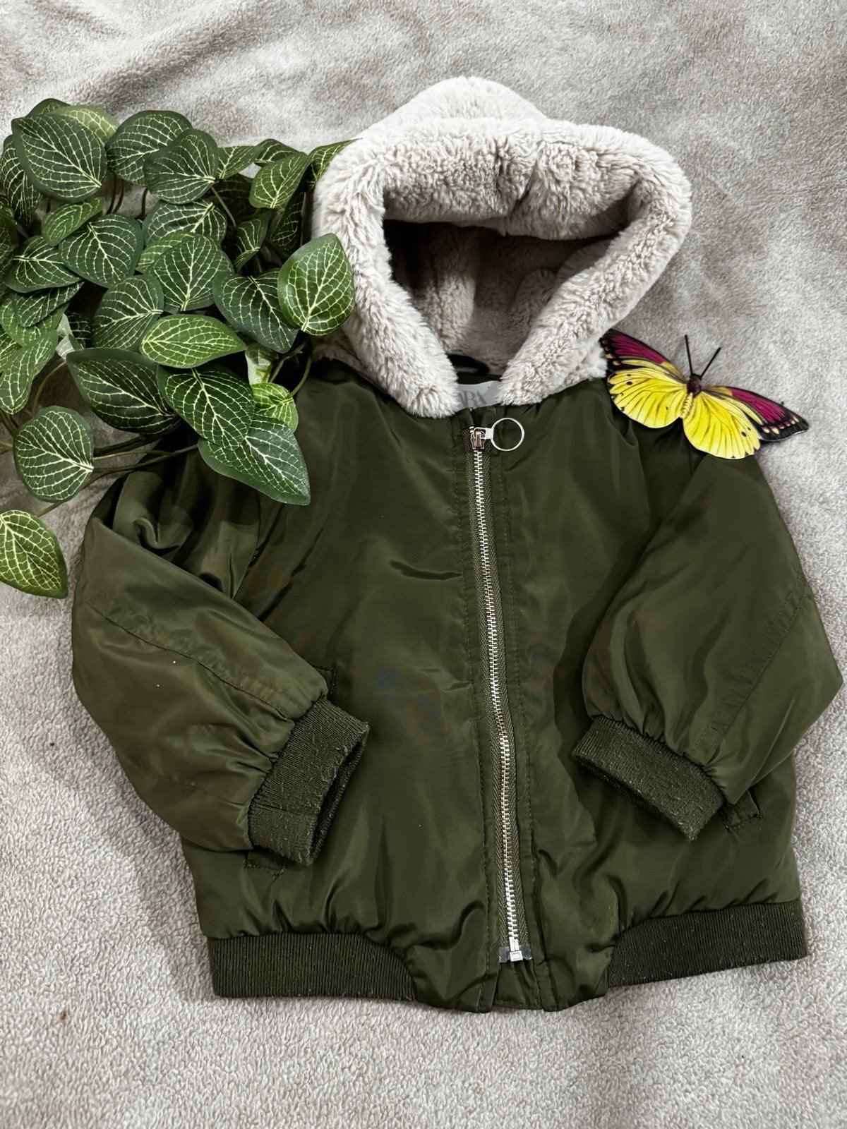 Zara Baby bomberjack met teddy voering - Maat 92, Kinderen en Baby's, Kinderkleding | Maat 92, Gebruikt, Jongen of Meisje, Jas