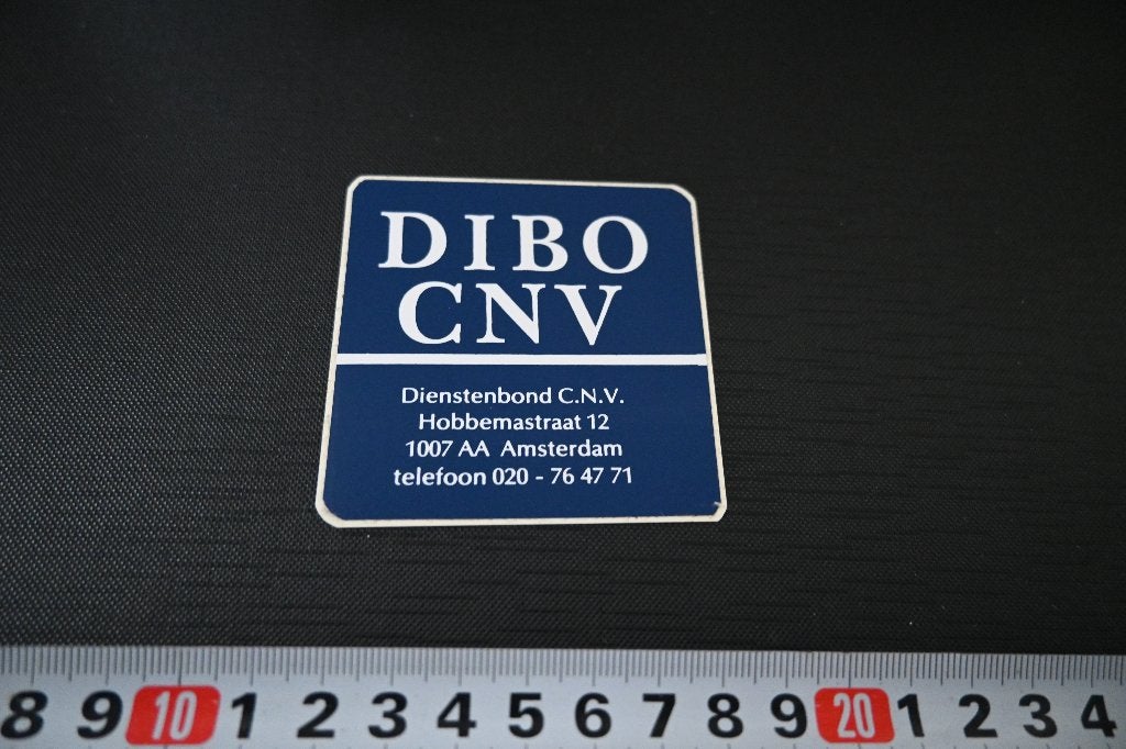 sticker Amsterdam DIBO CNV  Dienstenbond *, Ophalen of Verzenden, Zo goed als nieuw