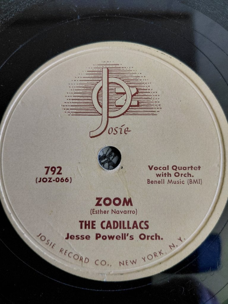 78 toeren- The Cadillacs met Zoom-DooWop uit 1956, Gebruikt, 10 inch, Overige typen, Verzenden