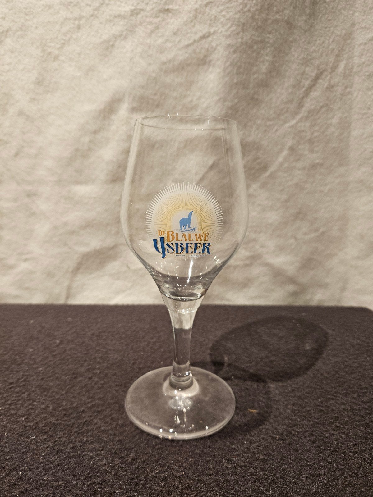 De Blauwe Ysbeer bierglas - Nieuw, Verzamelen, Ophalen of Verzenden, Nieuw, Glas of Glazen, Overige merken