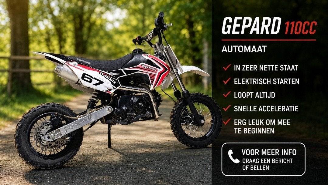 Gepard 110cc  Automaat, Ophalen, 110 cc, Schijfrem, Gepard