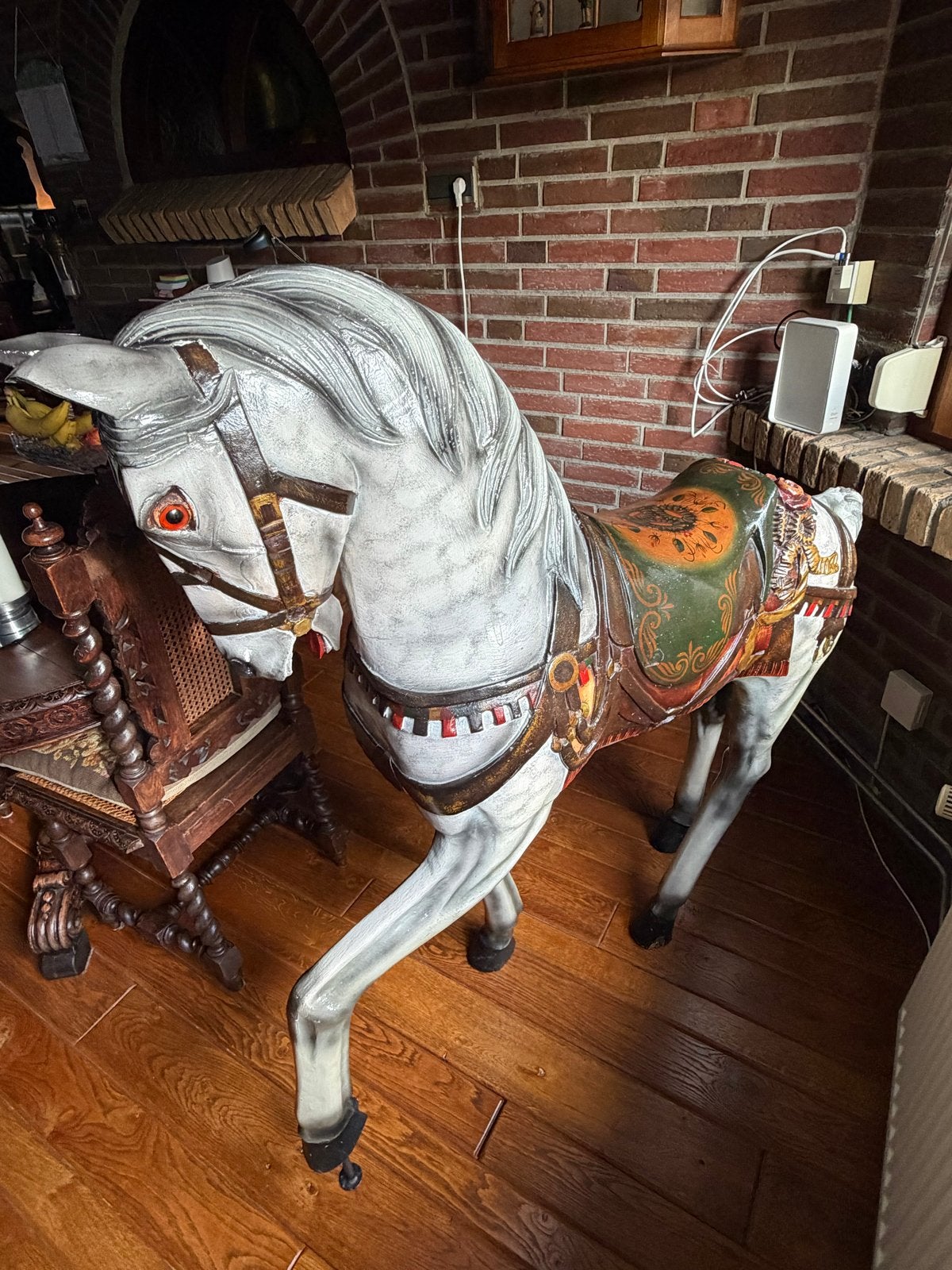 Carrousel kermis paard- Antieke Stijl, Ophalen