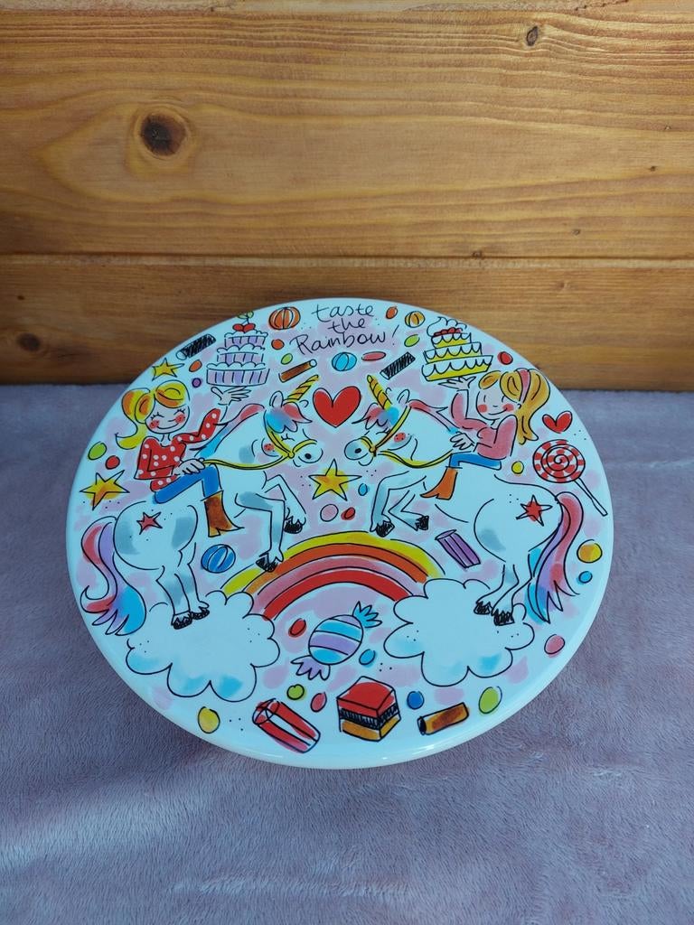 Blond Amsterdam unicorn taartplateau, Huis en Inrichting, Keuken | Servies, Blond Amsterdam, Ophalen of Verzenden, Aardewerk, Schaal of Schalen