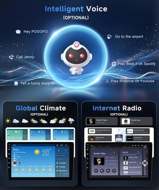 Android Autoradio – Multimedia Systeem – Touchscreen Radio, Corvance B.V., Verzenden, Nieuw, Corvancebol@gmail.com
