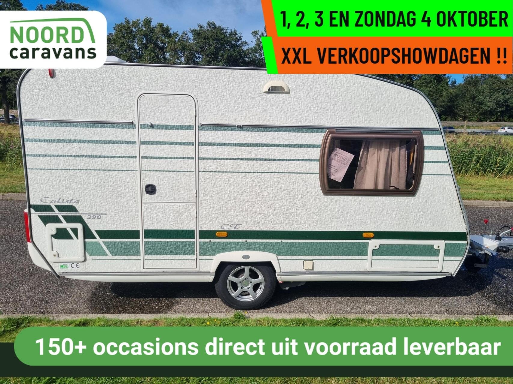 Chateau calista-XXL VERKOOPSHOW 1,2,3 & 4 OKT.10-17 UUR, Caravans en Kamperen, Chateau, Rondzit, Tot en met 2, Bedrijf