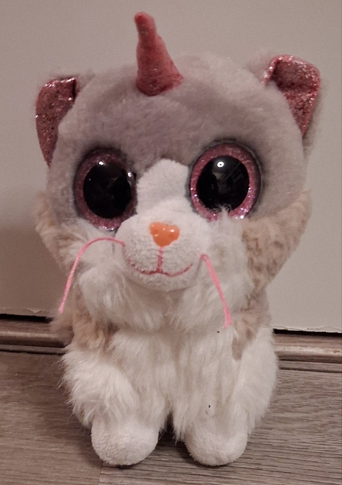 ty beanie boo poes Asher 16 cm, Overige karakters, Grijs, Ophalen of Verzenden, Zo goed als nieuw