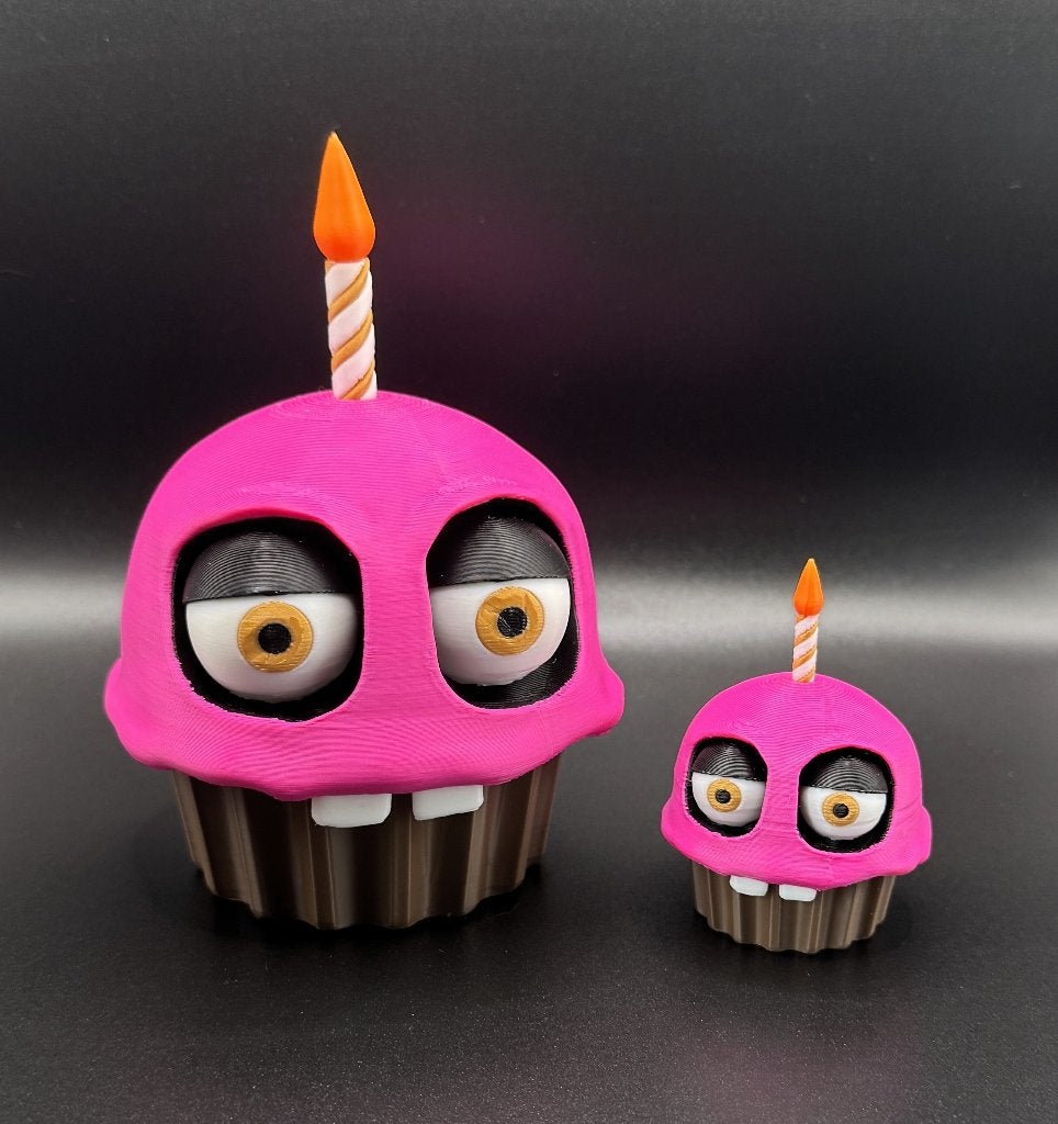 FNAF cupcake figuur, Verzamelen, Poppetjes en Figuurtjes, 3Demand Studio, Hengelo OV, Ophalen of Verzenden, Zo goed als nieuw