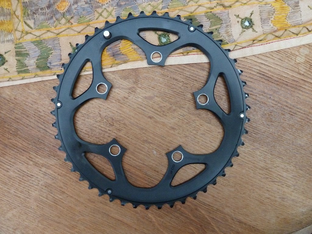 Shimano voorblad 50 T, Crankstel of Pedalen, Ophalen of Verzenden, Zo goed als nieuw, Aluminium