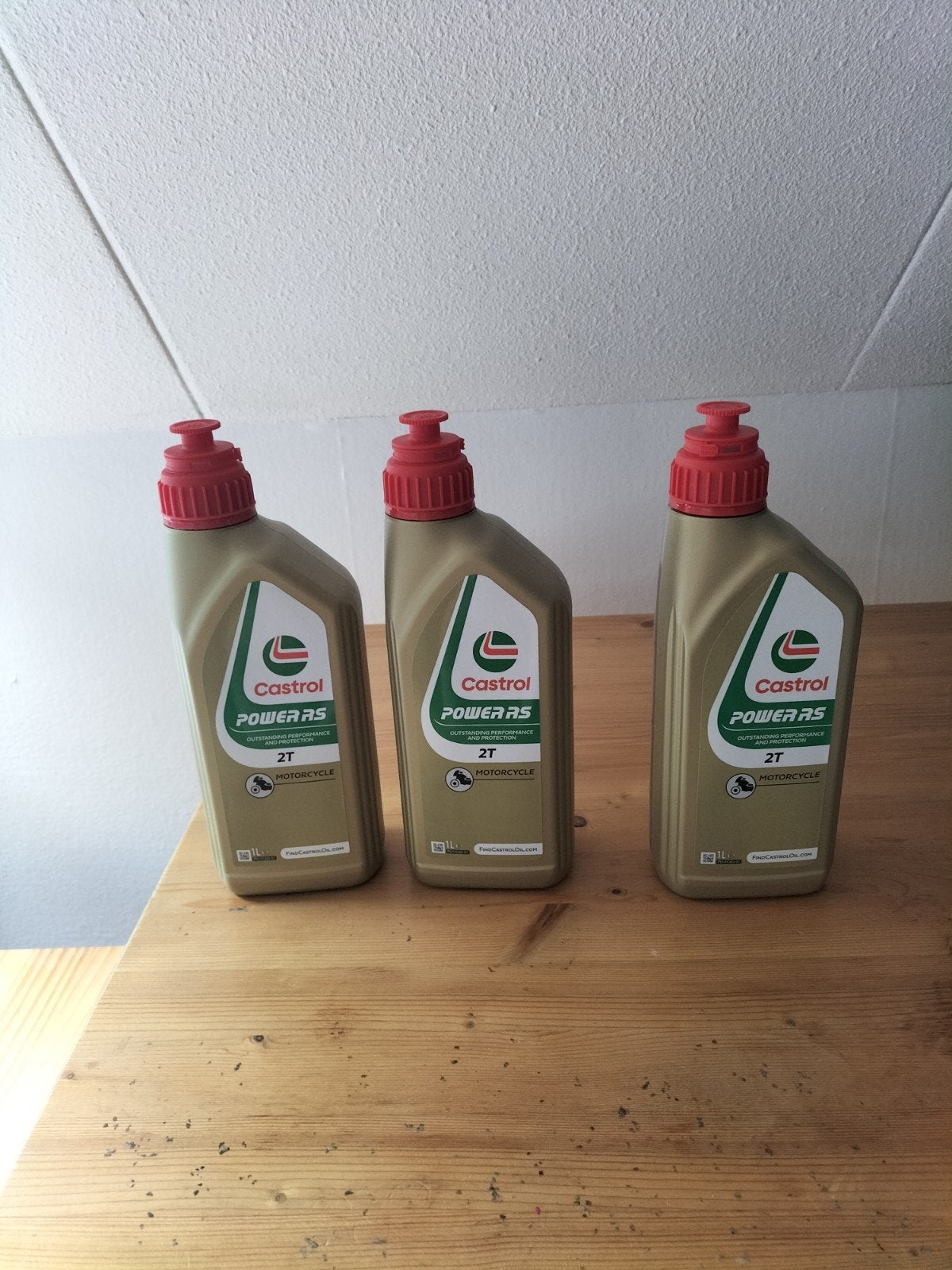 3x Castrol Power RS 2T Motorolie 1 Liter Ongeopend, Motoren, Ophalen of Verzenden