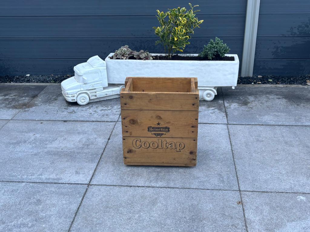 Oud houten Heineken kratje, Ophalen of Verzenden, Zo goed als nieuw, Heineken